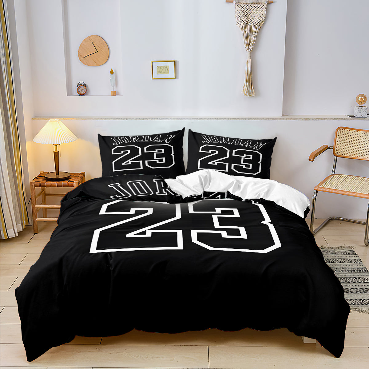 Jump 23 Black Quilt Cover Set