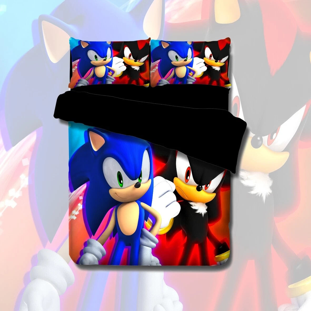 Sonic & Shadow Turbo Duo Quilt Cover Set