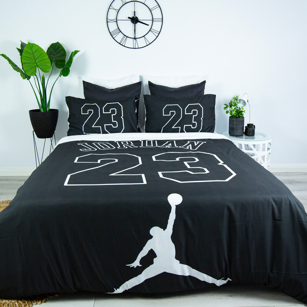 Jump 23 Black Quilt Cover Set