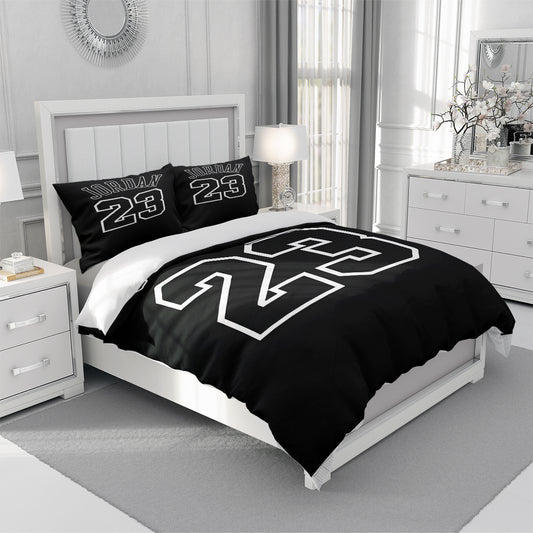 Jump 23 Black Quilt Cover Set