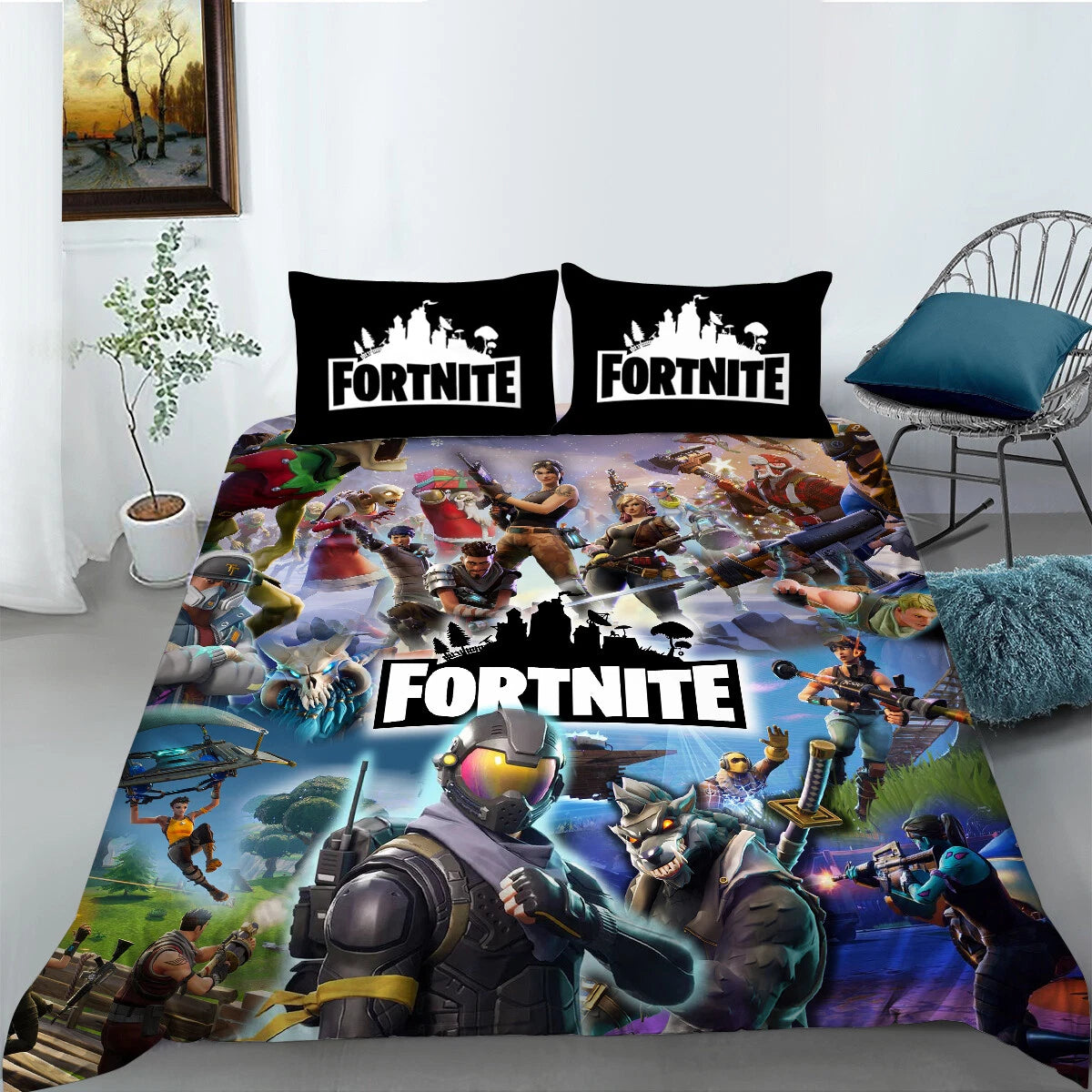 Fortnite Battle Royale Heroes Quilt Cover