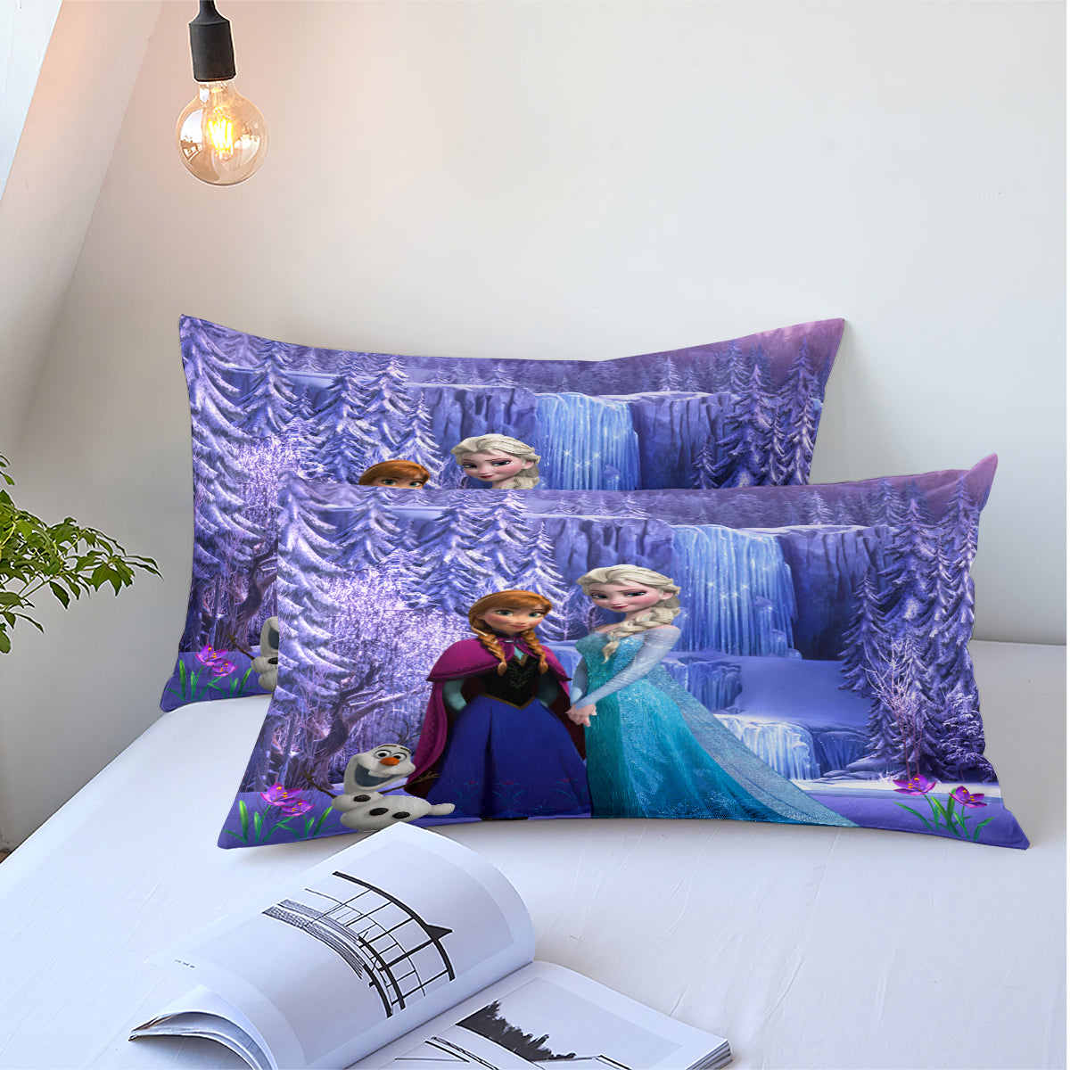 Purple Frozen Quilt Cover Set