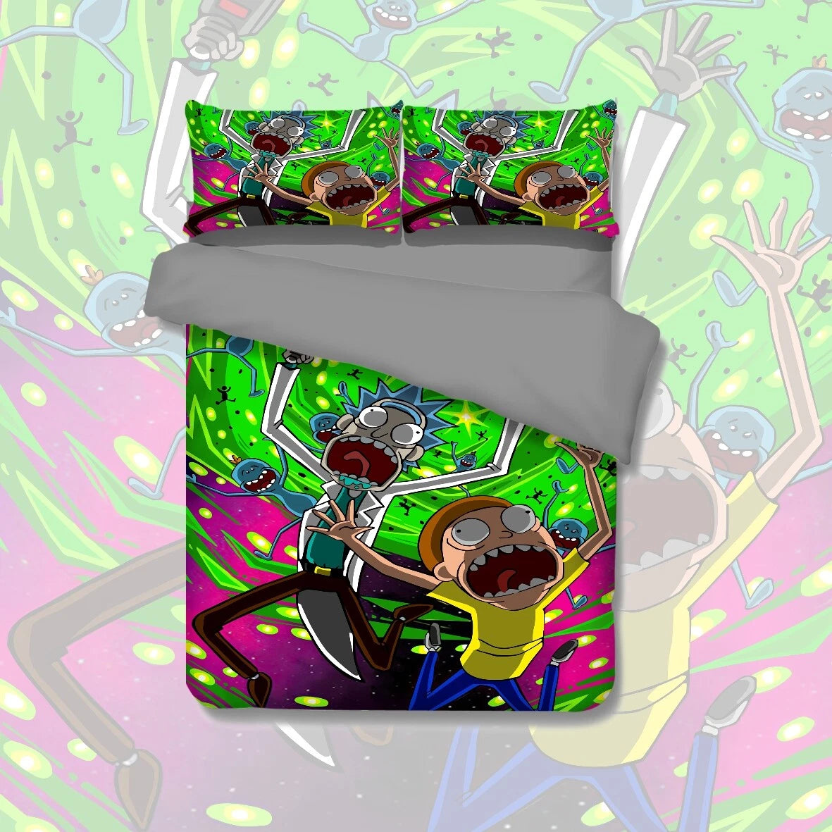 Rick and Morty Quilt Cover
