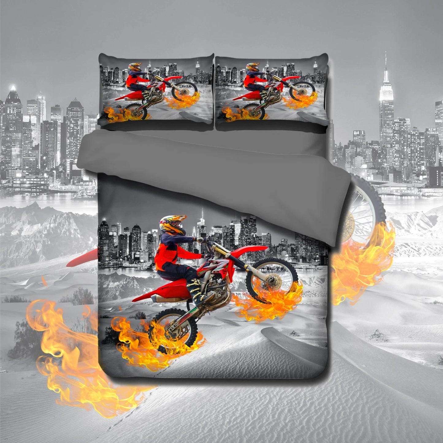 Dirt Bike Quilt Cover