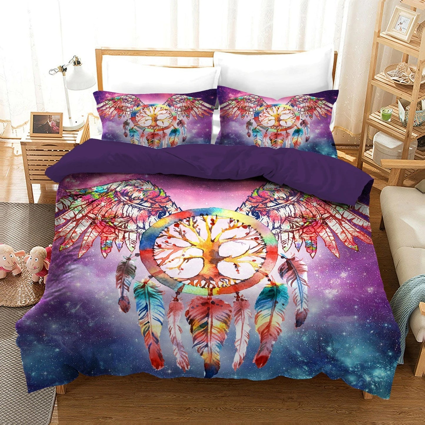 Galaxy Wings Quilt Cover
